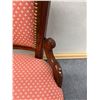 Image 7 : Carved Wooden Victorian Chair w/ Upholstered Seat & Back 18" x 17" x 35"H