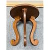 Image 5 : Carved Round Wooden Table w/ Tripod Stand & Dragon Top 15" Dia, 15.5"H