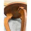 Image 6 : Carved Round Wooden Table w/ Tripod Stand & Dragon Top 15" Dia, 15.5"H