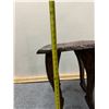 Image 11 : Carved Wooden Table w/ Cabriole Legs & Leaf Top 13.5" x 14.5" x 18"H