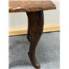 Image 5 : Carved Wooden Table w/ Cabriole Legs & Leaf Top 13.5" x 14.5" x 18"H