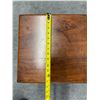 Image 11 : Carved Square Wooden Table w/ Undershelf 13.5" x 13.5" x 19"H