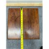 Image 12 : Carved Square Wooden Table w/ Undershelf 13.5" x 13.5" x 19"H
