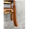 Image 9 : Carved Square Wooden Table w/ Undershelf 13.5" x 13.5" x 19"H