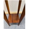 Image 6 : Carved Square Wooden Table w/ Drawer & Undershelf 10.5" x 10.5" x 31"H