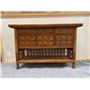 Image 2 : Palecek Woven Sideboard Table w/ 6 Drawers & Undershelf 54" x 18" x 35"H