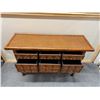 Image 3 : Palecek Woven Sideboard Table w/ 6 Drawers & Undershelf 54" x 18" x 35"H