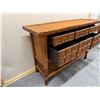 Image 4 : Palecek Woven Sideboard Table w/ 6 Drawers & Undershelf 54" x 18" x 35"H
