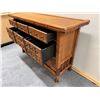 Image 5 : Palecek Woven Sideboard Table w/ 6 Drawers & Undershelf 54" x 18" x 35"H