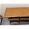 Image 6 : Palecek Woven Sideboard Table w/ 6 Drawers & Undershelf 54" x 18" x 35"H