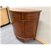 Image 11 : Ethan Allen Wooden Circular Console Cabinet w/ Painted Flowers 34" x 16" x 33.5"H