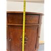 Image 17 : Ethan Allen Wooden Circular Console Cabinet w/ Painted Flowers 34" x 16" x 33.5"H