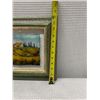 Image 12 : Massimo Assisi Glass Painting Signed by Artist 28" x 12", Framed