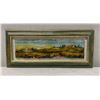 Image 1 : Massimo Assisi Glass Painting Signed by Artist 28" x 12", Framed