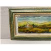 Image 2 : Massimo Assisi Glass Painting Signed by Artist 28" x 12", Framed