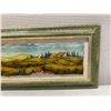 Image 3 : Massimo Assisi Glass Painting Signed by Artist 28" x 12", Framed