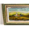 Image 4 : Massimo Assisi Glass Painting Signed by Artist 28" x 12", Framed