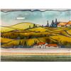 Image 5 : Massimo Assisi Glass Painting Signed by Artist 28" x 12", Framed