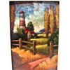 Image 3 : Lighthouse Artwork by Hunt 14.5" x 19", Wood Framed & Matted
