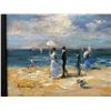 Image 3 : Beach Scene Artwork by Brian Gelya (?) 16" x 14", Gilt Framed & Matted