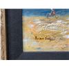 Image 5 : Beach Scene Artwork by Brian Gelya (?) 16" x 14", Gilt Framed & Matted