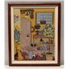 Image 1 : Potting Shed Needlepoint Artwork 22" x 27", Wood Framed