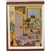 Image 2 : Potting Shed Needlepoint Artwork 22" x 27", Wood Framed