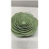 Image 3 : Qty 8 Celedon Green Lotus Flower Shaped Nesting Bowls, Misc Sizes