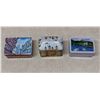Image 1 : Qty 3 Metal Tins: Galettes Fines Cookies, Castle & Lac d'Annecy Shortbread Biscuits, Misc Sizes