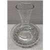 Image 1 : Decorative Glass Vase w/ Pinwheel Cut-Out Design 8.5" Dia, 9"H
