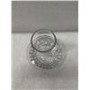 Image 3 : Decorative Glass Vase w/ Pinwheel Cut-Out Design 8.5" Dia, 9"H