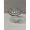 Image 4 : Decorative Glass Vase w/ Pinwheel Cut-Out Design 8.5" Dia, 9"H