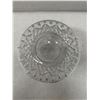 Image 6 : Decorative Glass Vase w/ Pinwheel Cut-Out Design 8.5" Dia, 9"H