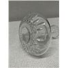 Image 8 : Decorative Glass Vase w/ Pinwheel Cut-Out Design 8.5" Dia, 9"H