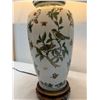 Image 6 : Table Lamp w/ Birds & Floral Base & Shade 14" Dia, 25"H