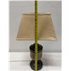 Image 11 : Table Lamp w/ Metal Base & Rectangular Shade 14" x 10" x 26"H