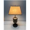 Image 6 : Table Lamp w/ Metal Base & Rectangular Shade 14" x 10" x 26"H