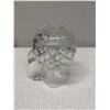 Image 6 : Glass Pitcher w/ Handle & Pinwheel Cut-Out Design 5" Dia, 8.5"H