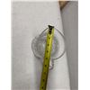 Image 7 : Glass Pitcher w/ Handle & Pinwheel Cut-Out Design 5" Dia, 8.5"H