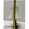 Image 10 : Table Lamp w/ Carved Base & Shade 9" Dia, 14.5"H
