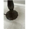 Image 5 : Table Lamp w/ Carved Base & Shade 9" Dia, 14.5"H