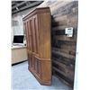 Image 10 : Wooden 4-Door Hutch Cabinet w/ Inside Shelving 56" x 22" x 78"H