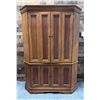 Image 1 : Wooden 4-Door Hutch Cabinet w/ Inside Shelving 56" x 22" x 78"H