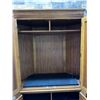 Image 4 : Wooden 4-Door Hutch Cabinet w/ Inside Shelving 56" x 22" x 78"H