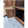 Image 8 : Wooden 4-Door Hutch Cabinet w/ Inside Shelving 56" x 22" x 78"H