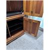 Image 9 : Wooden 4-Door Hutch Cabinet w/ Inside Shelving 56" x 22" x 78"H