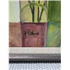 Image 7 : Floral Artwork by P. Elland 18.5" x 23", Framed