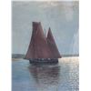Image 3 : Sailboat Artwork 15" x 18", Wood Framed
