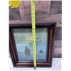 Image 7 : Sailboat Artwork 15" x 18", Wood Framed