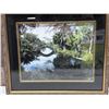 Image 2 : Stone Bridge Landscape Artwork 13.5" x 12", Framed